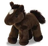 Aurora 16486 - Mini Flopsies Pferd Chestnut, Plüschtier, 20 cm Spiel