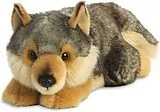 Aurora 26264 - MiYoni Wolf Lying, liegend, Plüschtier, 28 cm Spiel