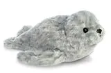 Aurora 31720 - Mini Flopsies Seehund grau, Harbour Seal, Plüschtier, 20 cm Spiel