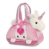 Aurora World 32795 - Fancy Pals Einhorn 20cm, Handtasche mit Plüschtier Spiel