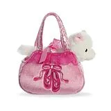 Aurora World 32828 - Fancy Pals Katze Ballet 20cm, Handtasche mit Plüschtier Spiel