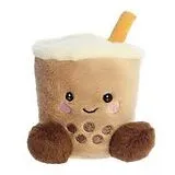 Aurora 33687 - Palm Pals Milky Tea Boba Soft Toy, Plüsch, 13 cm Spiel