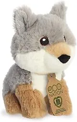 Aurora 35077 - Eco Nation Wolf, Plüschtier, 13 cm Spiel