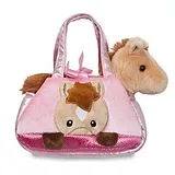 Aurora World 61013 - Fancy Pals Pferd 20cm, Handtasche mit Plüschtier Spiel