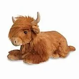 Aurora 61362 - Borealis Hochlandkuh Bruce, Highland Cow, Luxe Boutique Plüschtier, 40 cm Spiel