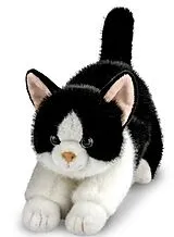 Aurora 61613 - Borealis Cat Domino Tuxedo, Katze schwarz-weiß, Plüschtier, 30 cm Spiel