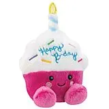 Aurora 61637 - Palm Pals Sparkle B'Day Cupcake, Happy Birthday-Plüschfigur, ca.13 cm Spiel