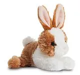 Aurora 73902 - Mini Flopsies Hase Baby Bunny, braun/weiß, Schlenker-Plüschtier, 20 cm Spiel