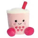 Aurora 77223 - Palm Pals Tangy Heart Boba, Bubbletea, Plüschfigur, 13 cm Spiel