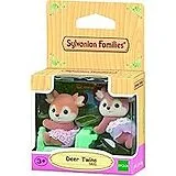 Sylvanian Families 5800 - Deer Twins, Reh Zwillinge, Spielset mit 2 Baby Tierfiguren und Lokomotive Spiel