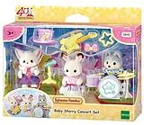 Sylvanian Families 5844 - 40. Jubiläum: Baby Starry Concert Set, Sternenhimmel Konzert, Figurenset Spiel