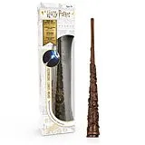 Harry Potter Zauberstab "Hermione Granger" mit LED-Lumos-Spitze, Handbemalt aus Harz, Inklusive App für Lichtzauber & Duelle, ca. 18 cm, batteriebetrieben Spiel
