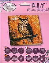 Craft Buddy CCK-A10 - Autumn Owl, 18x18cm Crystal Art Card, Diamond Painting Spiel