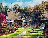 Craft Buddy CAK-A29 - Country Cottage, 40x50cm Crystal Art Kit, Diamond Painting Spiel