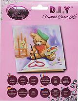 Craft Buddy CCK-A16 - Teddy, 18x18cm Crystal Art Card, Diamond Painting Spiel