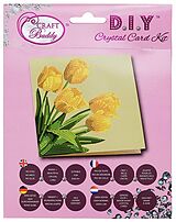 Craft Buddy CCK-A17 - Spring Tulips, 18x18cm Crystal Art Card, Diamond Painting Spiel
