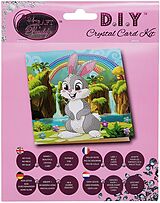 Craft Buddy CCK-A24 - Rabbit Wonderland, 18x18cm Crystal Art Card, Diamond Painting Spiel