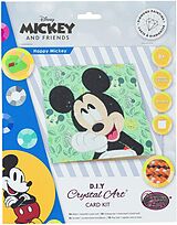 Craft Buddy CCK-DNY805 - Crystal Art, Happy Mickey Kristallkarten-Kits 18x18cm Spiel
