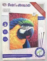 Craft Buddy PBN3040E - Paint by Numbers, Paradise, Papagei, 30x40 cm Spiel