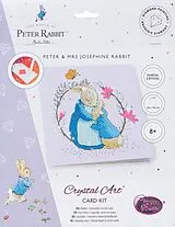 Craft Buddy CCK-PRBT05 - Crystal Art Cards, Peter Rabbit, Peter & Mrs. Josephine Hase, 18x18 cm, Diamond Painting, Kunstkarte Spiel