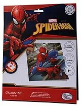 Craft Buddy CCK-MCU905 - Crystal Art Card Kit, Marvel Spiderman, 18x18 cm, Diamond Painting, Kunst-Grußkarte Spiel