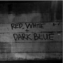 Dark Blue Vinyl red/white