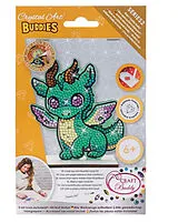 Craft Buddy CAFGR-GEN004 - Crystal Art Buddies, Smoky Dragon, Series 2, Kristallkunst-Bastelset Spiel