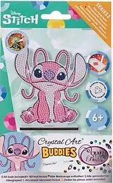 Craft Buddy CAFGR-DNY019 - Crystal Art Buddies, Stitch Angel Disney Series 2, Figur 11cm, Kristallkunst-Bastelset Spiel