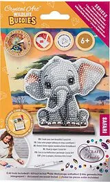 Craft Buddy CAFGR-31GEN038 - Crystal Art Wildlife Buddies, Safari, Elephant, Serie 5, Diamond Painting Spiel