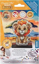 Craft Buddy CAFGR-31GEN040 - Crystal Art Wildlife Buddies, Safari, Lion, Serie 5, Diamond Painting Spiel