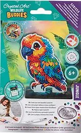 Craft Buddy CAFGR-31GEN043 - Crystal Art Wildlife Buddies, Jungle, Parrot, Papagei, Serie 5, Diamond Painting Spiel