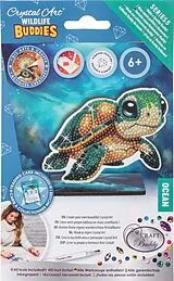 Craft Buddy CAFGR-31GEN049 - Crystal Art Wildlife Buddies, Ocean, Turtle, Schildkröte, Serie 5, Diamond Painting Spiel