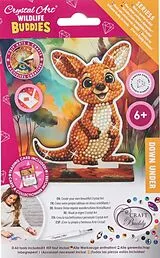 Craft Buddy CAFGR-31GEN056 - Crystal Art Wildlife Buddies, Down Under, Kangaroo, Serie 5, Diamond Painting Spiel