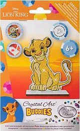 Craft Buddy CAJK-31DNY005 - Crystal Art Junior, Disney Simba, Series 4, Bastelset, Diamond Painting Spiel