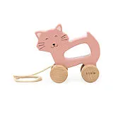 Holz Nachziehtier Katze Spiel