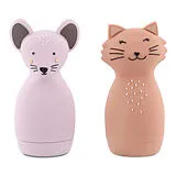 Silikon Spritztiere Katze und Maus Spiel