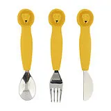Kinderbesteck mit Silikongriff 3teilig Löwe Spiel