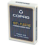 COPAG® 100% Plastik Poker Jumbo Index blau Spiel