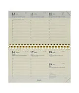  BREPOLS Agenda Omniplan 2027 0.738.9900 1W/2S Ersatz chamois 16x8.9cm von 