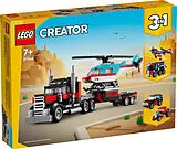 Creator Tieflader mit Hubschrauber Spiel