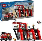 City Feuerwehrstation mit Drehleiterfahr Spiel