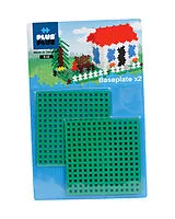 Plus-Plus Baseplate 12x12 cm, duo pack, 2 pcs, gre Spiel