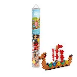 Plus-Plus 100 Tube Kreativ Bausteine Wikingerschiff Spiel