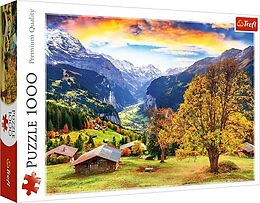 Puzzle 1000 Ein malerisches Alpendorf Spiel