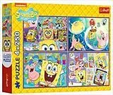Puzzle 4 x 250 - Sponge Bob Spiel