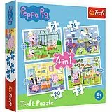 4 in 1 Puzzle - Peppa Pig (Kinderpuzzle) Spiel