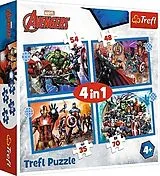 Marvel Avengers, 4 in 1 Puzzle (Kinderpuzzle) Spiel