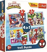 4 in 1 Puzzle 12,15, 20, 24 Teile Marvel Spidey Spiel