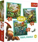 3 in 1 Puzzle - Dinosaurier (Kinderpuzzle) Spiel