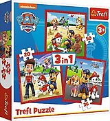 3 in 1 Puzzle Paw Patrol Spiel